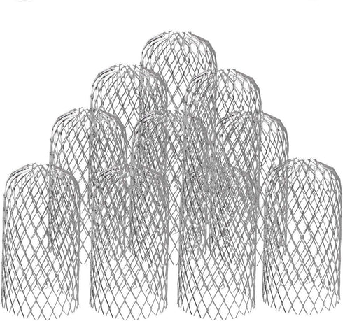 10 Pack Gutter Guard 3 Inch Expandable Aluminium Filter Strainer, Gutter Downspout Guard for Stopping Blockage Leaves and Debris...