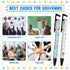 10 Pack Sublimation Pens blank, Heat Transfer Pen bulk with Heat Resistant Tape & Shrink Wrap & Replacement Ballpoint Refill for Sublimation DIY O...