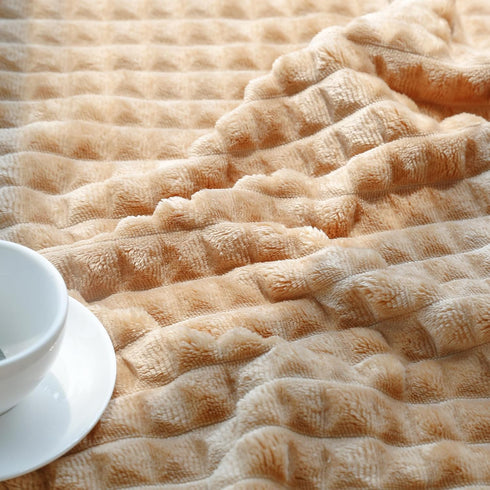 HOMRITAR Baby Blanket for Boys 3D Square Grid Design Super Soft Fuzzy Cozy Warm Toddler Blanket Plush Fluffy Receiving Blankets for Newborn Infant...