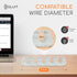 GLUIT Adhesive Desktop Cable Organizer Versatile Cord Holders Wire Clips and Cable Holder Cord Organizer for Desk Table Accessories Office Spaces ...