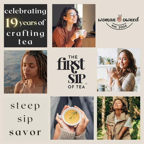 Flowery Jasmine Tea, Green Tea Bags, Pure Leaf Flower Blossoms, Natural, No Artificials, Hot & Iced - 16 Cups | The Spice Hut, First Sip of Tea...