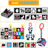 4 PCS Black and White High Contrast Baby Toys 0-3-6 Months Newborn Essential Montessori Toys for Babies Crinkle Sensory Book for Brain Development...
