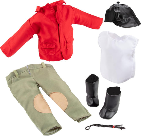 6pc Horseback Riding Outfit - 18" Doll Clothes & Accessories Compatible w American Girl Dolls - Equestrian Set includes Hat, Shirt, Jacket, Pants,...