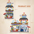 Japanese Street View Ice Drink Shop Mini Building Blocks Toys Model Set, MOC Creative DIY Simulation Architecture, 668 PCS Mini Bricks Constructio...