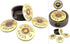 Bellaa Shotgun Shell Coasters 12 Gauge Set of 4 + 1 Pcs Holder Included, Buckshot Gun Solid Strong Heavy Duty Man Cave Bullet Rustic Decor Dining ...