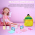 20 Pieces Doll Backpack Set Dollhouse School Accessories Doll Travel Supplies Include Mini Laptop Scene Simulation Backpack Bag with Zipper Mini H...