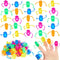 Junkin 40 Pcs Cute Finger Puppets Toys Finger Toys of Monster Pattern Soft Rubber Finger Puppet Mini Stretchy Fidget Toy Finger Doll Toys Prank Se...