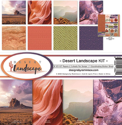 Reminisce Desert Landscape Scrapbook Collection Kit, White, 12x12 inches...