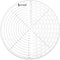 UPTTHOW 10" Round Center Finder Compass Clear Acrylic for Drawing Circles on fabric, wood, poster board, plastic, metal, glass, composites also fo...