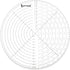 UPTTHOW 10" Round Center Finder Compass Clear Acrylic for Drawing Circles on fabric, wood, poster board, plastic, metal, glass, composites also fo...