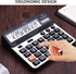 Large Button Calculator,Philley Large LCD Display 14 Digits Desktop Check&Correct Electronic Calculator(CT-9240C)...