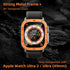 2 Pack Tempered Glass Screen Protector with Titanium Alloy Frame Compatible with Apple Watch Ultra 2 / Ultra Screen Protector 49mm, Waterproof Bez...