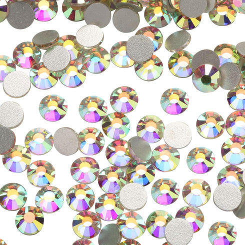 1440pcs Glue Fix Crystal Flatback Rhinestones Glass Diamantes Gems for Crafting Nail Art Crafts Decorations Clothes Shoes 4.8mm (ss20, Crystal AB)...