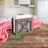 Autumn Alley Farmhouse Napkin Holder Wooden- Upright - Classic Barn Door Design with Galvanized Metal - Rustic Napkin Holder for Farmhouse Kitchen...