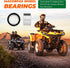 Front Rear Wheel Bearing 3514342 3514634 for Polaris Sportsman 300/400/ 450/500/ 570/800 HO X2 ETX 6x6 2014-2022, Ranger 500/570/ 700 Crew EPS EFI...