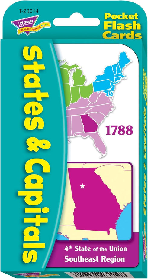 States & Capitals Pocket Flash Cards...