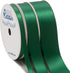Ribbli 3 Rolls Double Faced Solid Satin Forest Green Craft Ribbon,Total 30 Yards,(1/4 Inch x 10-Yard,5/8 Inch x 10-Yard,1 Inch x 10-Yard),Use for ...