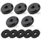 1/4" Female Thumb Nuts with Rubber Pads, 5pc Thumb Wheel Lock Nut Adapter, Anti-Slip Rubber Washers with 1/4" Screw Hole for Attach The Camera to ...