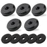 1/4" Female Thumb Nuts with Rubber Pads, 5pc Thumb Wheel Lock Nut Adapter, Anti-Slip Rubber Washers with 1/4" Screw Hole for Attach The Camera to ...