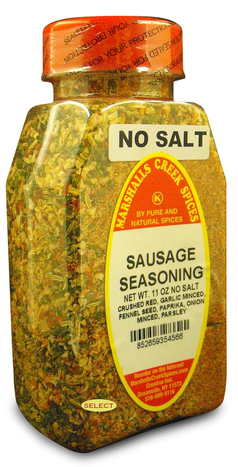 Marshalls Creek Spices, Select SAUSAGE SEASONING NO SALT 11 ounces...