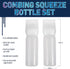 FolkArt Drizzle Combing Squeeze Bottle Set, Durable Tools for DIY Paint Pouring Arts and Crafts Projects, 50825, Clear...