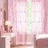 BROSHAN Pink Sheer Curtains 78 inches Long 2 Panels Set- Girls Bedroom Curtains Pretty Printed Curtain Sheers See Through Curtain Drapes for Livin...