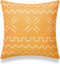 Hofdeco African Mudcloth Pillow Cover ONLY, Mustard Yellow X Stripes, 18"x18"...
