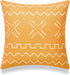 Hofdeco African Mudcloth Pillow Cover ONLY, Mustard Yellow X Stripes, 18"x18"...
