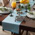 DII Eco-Friendly Fine Ribbed Collection Table Runner, 13x72, Storm Blue...