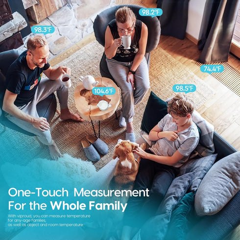 Thermometer for Adults and Kids, Fast Accurate Baby Thermometer with Fever Alarm & Mute Mode, FSA eligible, Lifetime Support -Take Quick Temperatu...