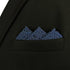 S&W SHLAX&WING Pocket Squares for Men Dark Blue Grooms Wedding...