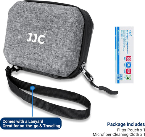 JJC Hard Shell Camera Lens Filter Case Up to 67mm (62mm 58mm 55mm 52mm 49mm 46mm 43mm 40.5mm 37mm),Water Resistant & Dustproof,Camera Filter Pouch...