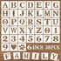 6 Inch Letter Stencils and Numbers, 38 Pcs Alphabet DIY Craft Stencils, Reusable Plastic Drawing Templates for Painting on Wood, Wall, Fabric, Roc...