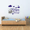 Elephant Nursery Wall Decal, Dream Big Little One Decal, Elephant Sticker, Baby Boy Girls Room Decor, Nursery Decals, Cloud and Star Nursery A42 (...