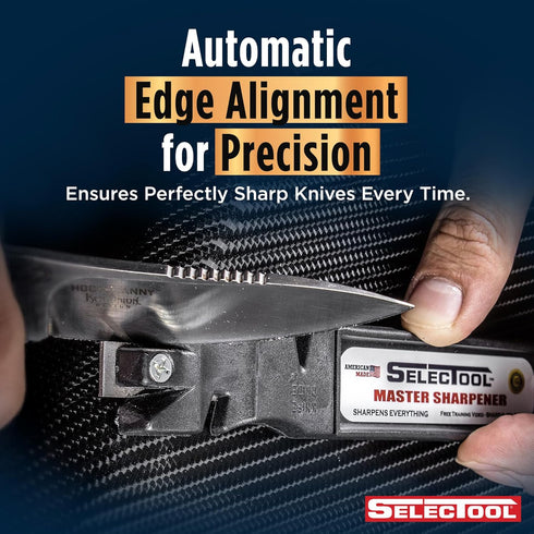 SELECTOOL Tool and Knife Sharpener MultiTool Blade Sharpener for Kitchen Knives, Pocket Knife, Tools, Scissors, Axes & More, EDC Gadgets for Outdo...