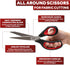 XFasten Heavy-Duty Professional Tailor Scissors, 9.5-Inch Heavy Duty Ultra-sharp Dressmaker’s Scissors Shears for Fabric Cutting | Sewing scissors...