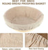 6 Packs Round Bread Proofing Basket Cloth Liner Rattan Baking Dough Basket Cover Natural Rattan Banneton Proofing Cloth(10 Inch)...
