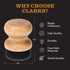CLARK'S Food Grade Mineral Oil & Wax Applicator for Round Wood Cutting Board, Butcher Blocks, Bamboo, and Utensils – USA Maple Construction...