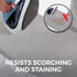 HOME GENIE Ironing Board Cover, Silicone Coating, Full Size Scorch Resistant Padding, Elastic Edge Heavy Duty Iron Pad Covers Standard Boards, Hoo...