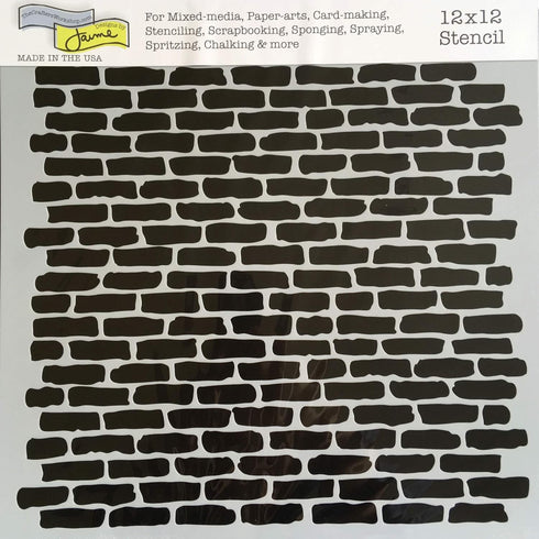 The Crafter’s Workshop - Reusable Sheet Bricks and Micro BricksStencil for Painting and Crafts – Inspirational Holiday or Spiritual Projects – 2 P...
