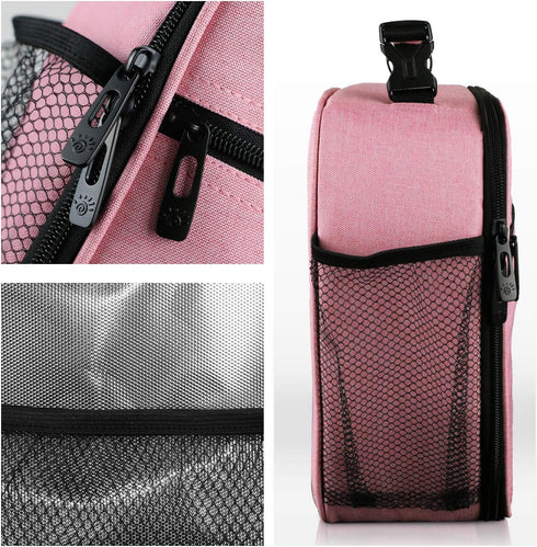 Hap Tim lunchbox for Adult, Insulated Lunch Bag for Women, Reusable Lunch Box, Spacious Lunchbag, Pink (18654-PK)...