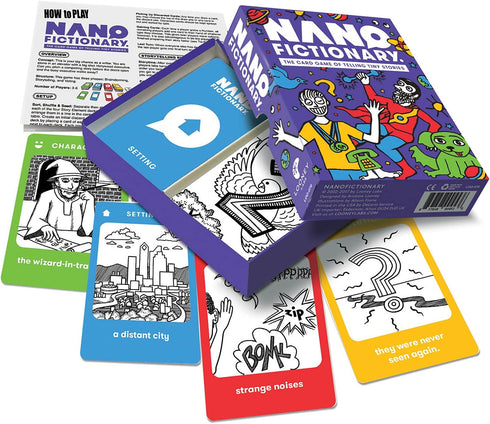 Looney Labs Nanofictionary Card Game - Creative Storytelling for All Ages...