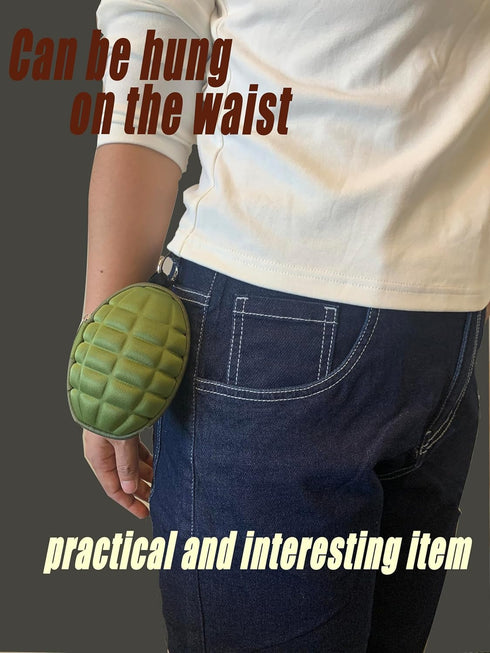 Grenade Wallet Coin Purse Keychain for Military Fans,Grenade Style Coin Purse/Pouches,Coin Pouch Keychain for Boy or men,The Fun Gift for Your Boy...