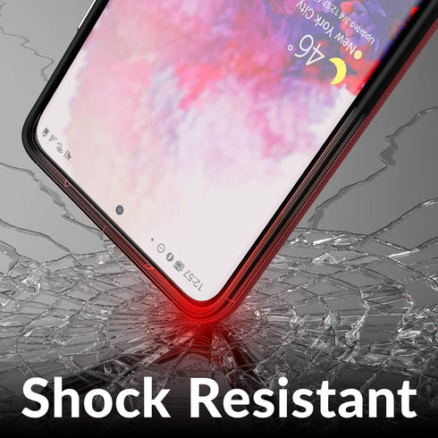 Crave Dual Guard for Galaxy S21 Ultra Case, Shockproof Protection Dual Layer Case for Samsung Galaxy S21 Ultra, S21 Ultra 5G (6.8 inch) - Red...
