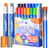 Rainbow Colors Face Painting Kits- 16 Colors Twistable Face Paint Marker Sticks with 2 Brushes, LGBT Washable Face Paint Crayons Kit, Birthday, Pr...