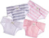 JC Toys Baby Doll Washable and Reusable Eco Diapers 4 Pack Fits Dolls 14 to 18 inch in Pink/White/Grey...