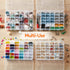 Lifewit 2 Pack 36 Grids Clear Stackable Plastic Organizer Storage Box Container with Adjustable Dividers for Beads, Art DIY, Crafts, Jewelry, Fish...