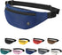 Fanny Pack With 4-Zipper Pockets-Crossbody Bags For Women And Man-Crossbody Bag With Adjustable Strap For Travel Running Hiking Walking Workout Bl...