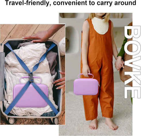 BOVKE Camera Carrying Case Compatible with Agoigo/YTETCN/Miiulodi/Dylanto/Miiulodi/Seckton/OZMI/Yoophane Digital Waterproof Camera, Portable Kids ...