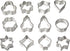 Zenker Mini-Cookie Cutter "Patisserie" (Set Of 12), Silver...